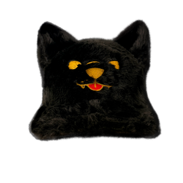 RUDDERBUTTS FUZZYHAT BLACK WOLF